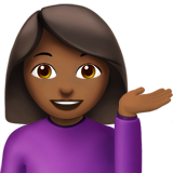 woman tipping hand emoji